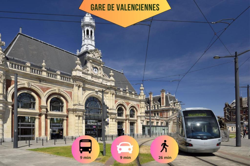 Ideal Pro & Couple - 2 Logements Theme Boho Chic Rdc & Dandy 1Er Etage - Quartier Calme - Jardin - Wifi Hd - Smart Tv - Parking Gratuit - Proche Centre & Transports - Ask Home Valenciennes Exteriör bild