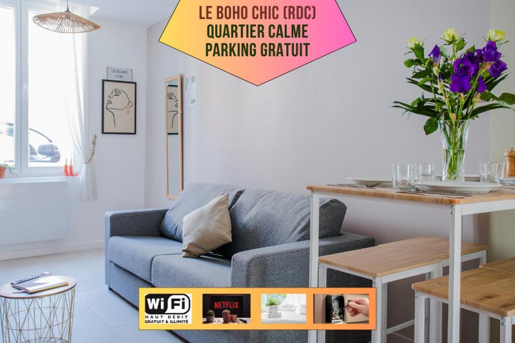 Ideal Pro & Couple - 2 Logements Theme Boho Chic Rdc & Dandy 1Er Etage - Quartier Calme - Jardin - Wifi Hd - Smart Tv - Parking Gratuit - Proche Centre & Transports - Ask Home Valenciennes Exteriör bild